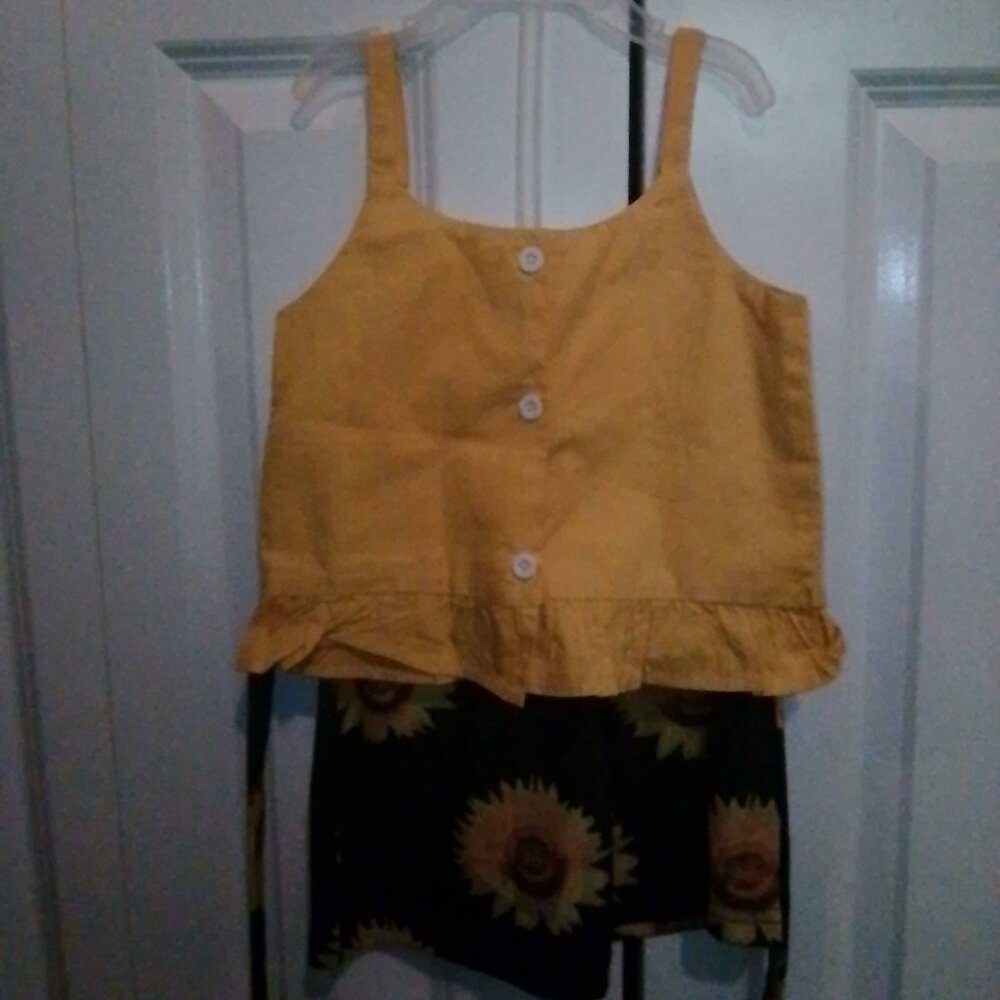 two-piece spring/summer outfit for toddler girl